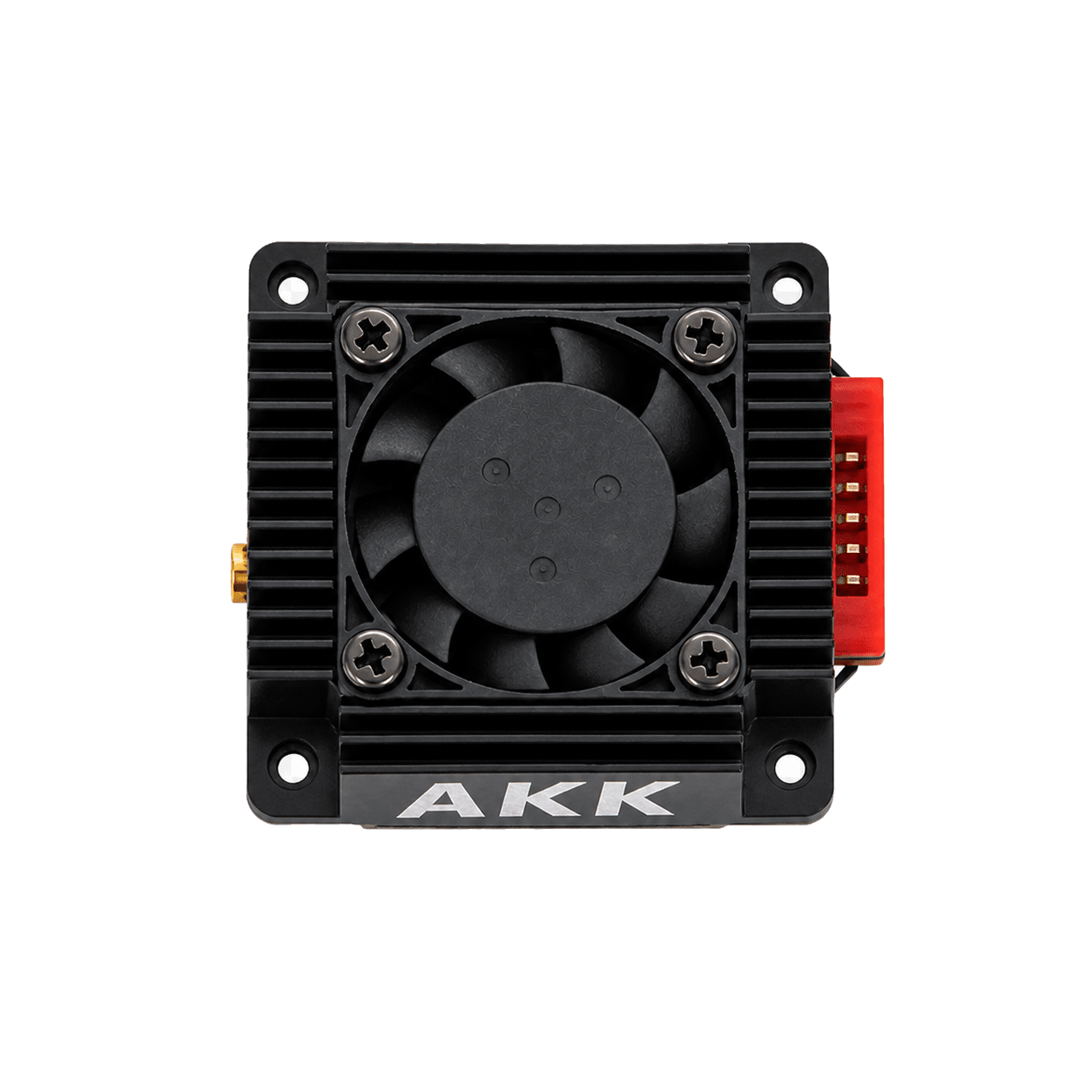 正顶视方正摆放的 AKK TX5000AC 5.8GHz 5W 图传